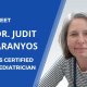 Dr. Judit Aranyos, US-Board certified pediatrician